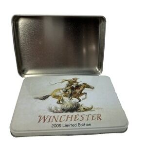 Winchester Limited Edition 2005‎ Cowboy Horseback Metal Storage Tin Box